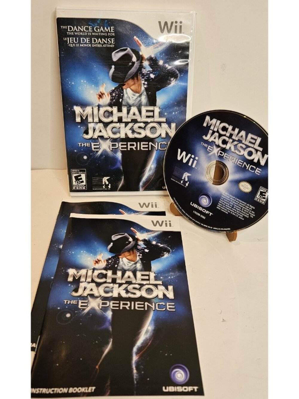 Nintendo Wii Michael Jackson: The Experience Game Manual Case Disc Tested